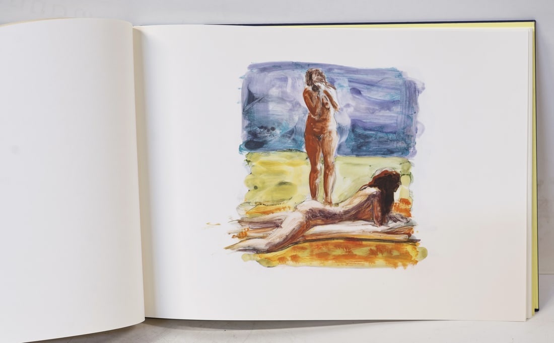 ERIC FISCHL (AMERICAN, b.1948).: 'Scenes and Sequences Fifty Eight Monotypes with Text by E. L. Doctorow'. Peter Blum Edition. 1989. 58 Offset lithographs in bound book form with slip case. Note: Does not include signed monotype. Pro