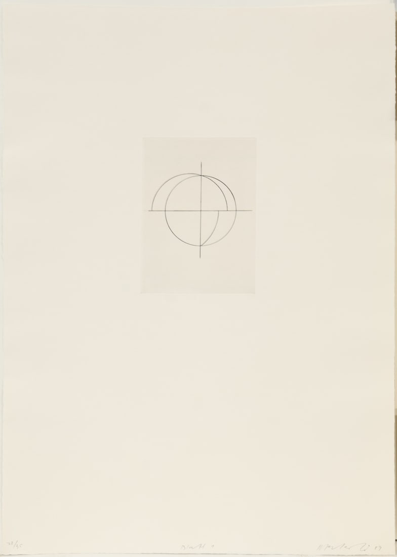HELMUT FEDERLE (SWISS, b. 1944).: 'Helmut Federle 5 + 1'. 1989. Complete portfolio of six works. Aquatint and soft-ground etching on Zerkall paper. Each signed, dated, titled and numbered '28/35' lower middle and margins in pencil. Pu