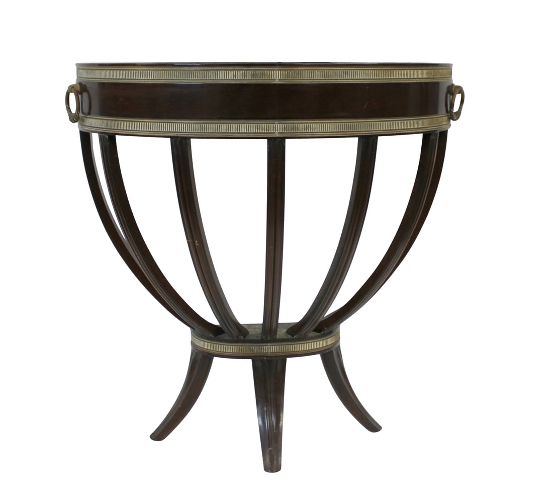 Neoclassical Style Mahogany Planter With Zinc Line: Liner . From a Huntington LI estate . - Dimensions: 32" x 30" x 12"