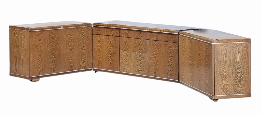 Osvaldo Bersani Modular 3 Piece Oak Cabinet. (1 of 9)