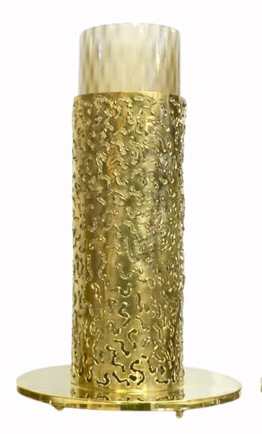 1980 Italian Brutalist Murano Lamp. (1 of 8)