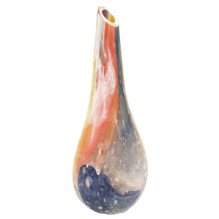 Italian Overlaid Crystal Murano Glass Vase. (1 of 8)