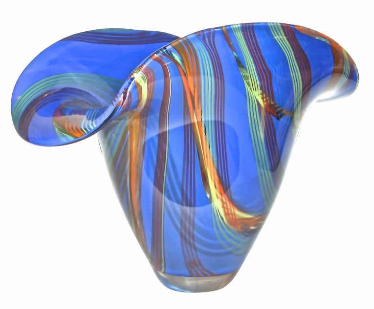 Davide Dona Blown Murano Glass Vase. (1 of 10)