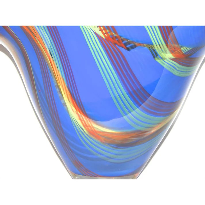 Davide Dona Blown Murano Glass Vase. - 3