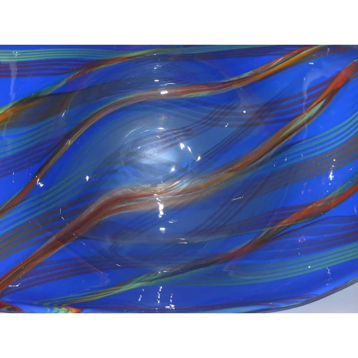 Davide Dona Blown Murano Glass Vase. - 8