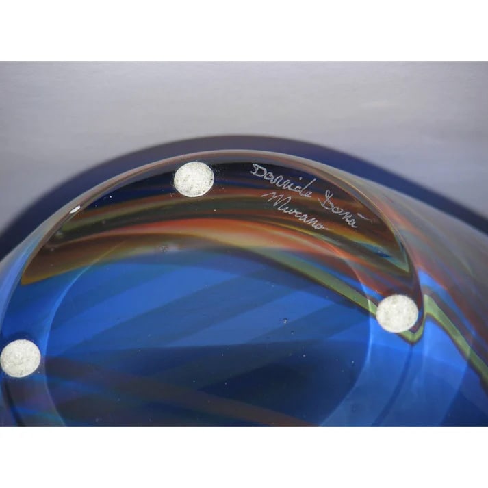 Davide Dona Blown Murano Glass Vase. - 9