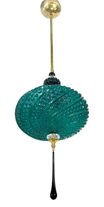Bespoke Italian Horizontal Murano Glass Pendant (1 of 6)