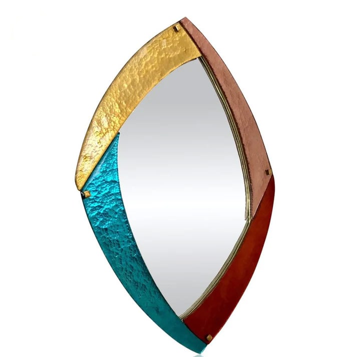 Bespoke Italian Memphis Design Murano Glass Mirror (1 of 10)