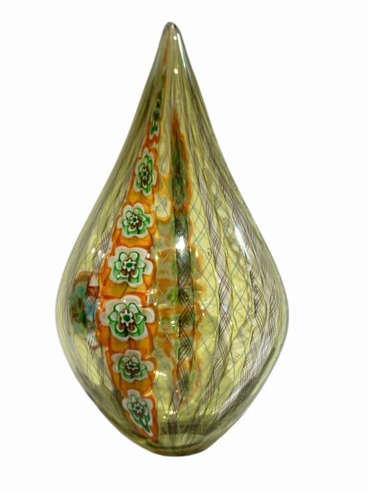 F. Tagliapietra Italian Murano Glass Drop Vase. (1 of 6)