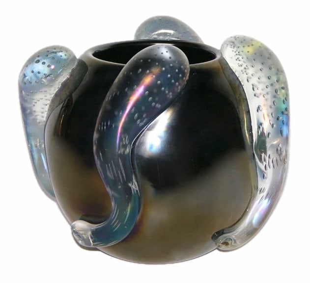 Costantini Italian Sculpture Black Murano Glass (1 of 6)