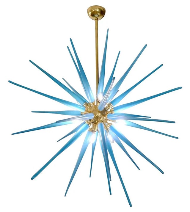 Contemporary Italian Blue Murano Glass Sputnik (1 of 7)