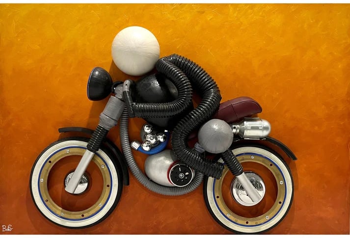 Contemporary Italian Found Objects Recycled Art (1 of 7)