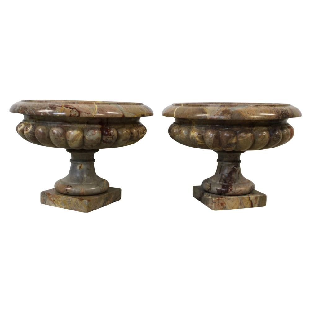 Pair Of 1960s Neoclassical Italian Carved Marble (1 of 3)