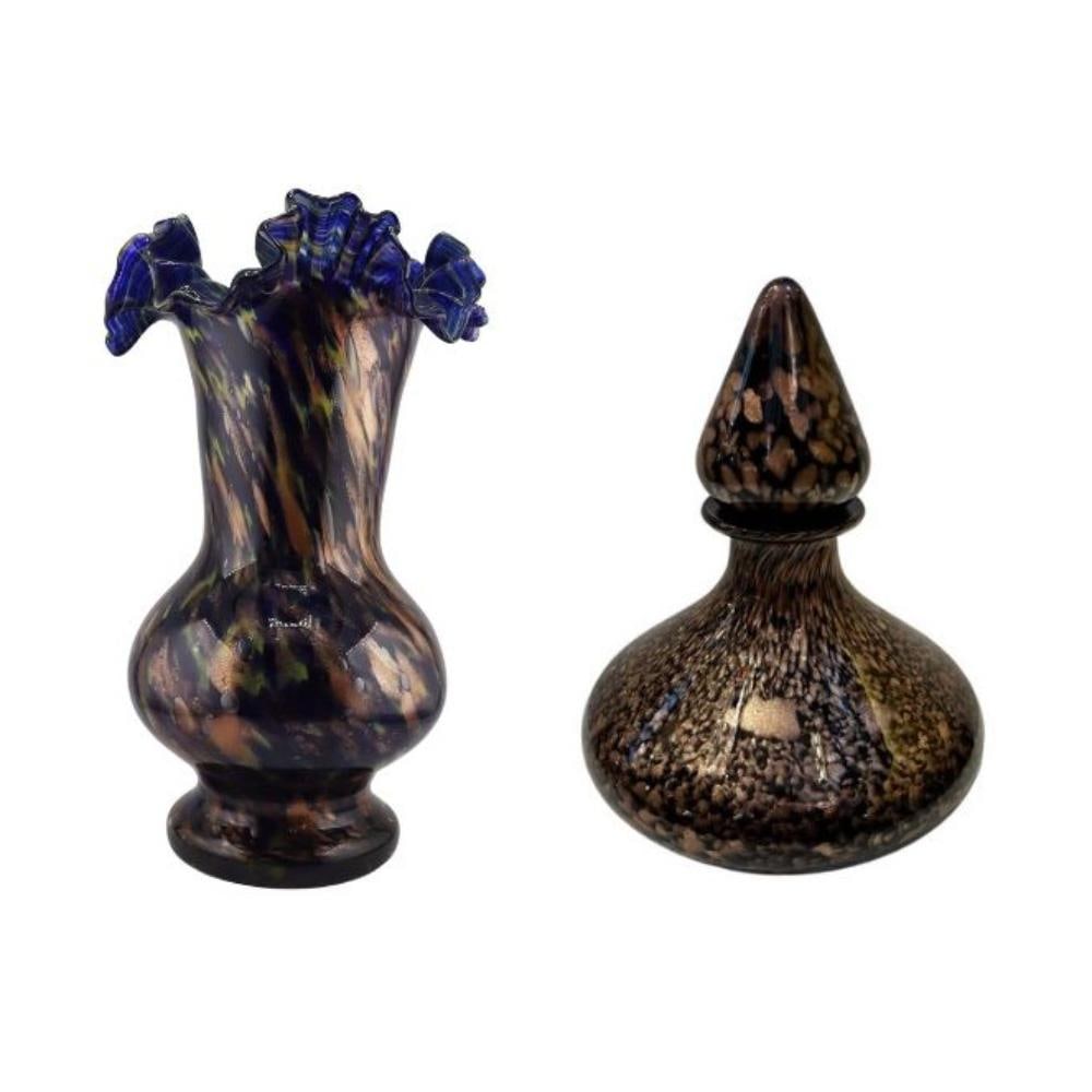 (2) Art Glass Objects d'Art. (1 of 12)