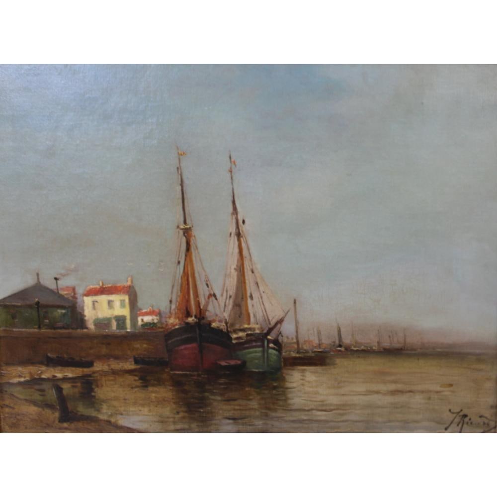 ILLEGIBLY Signed Oil On Canvas (1 of 4)