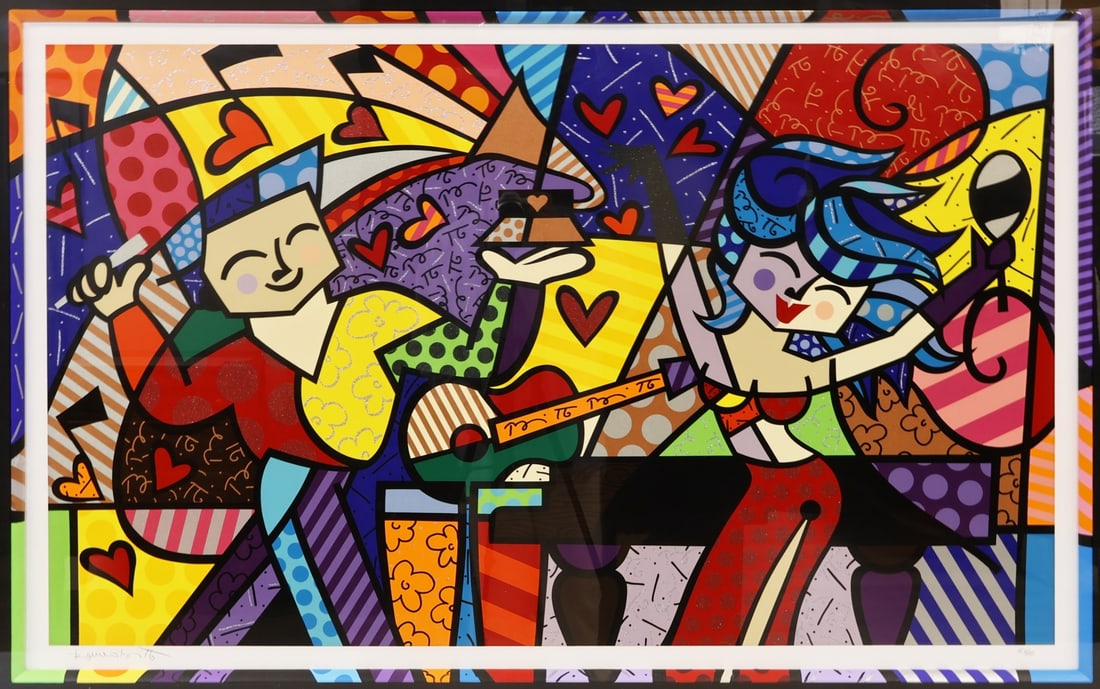 ROMERO BRITTO (BRAZILIAN, b. 1963). (1 of 5)