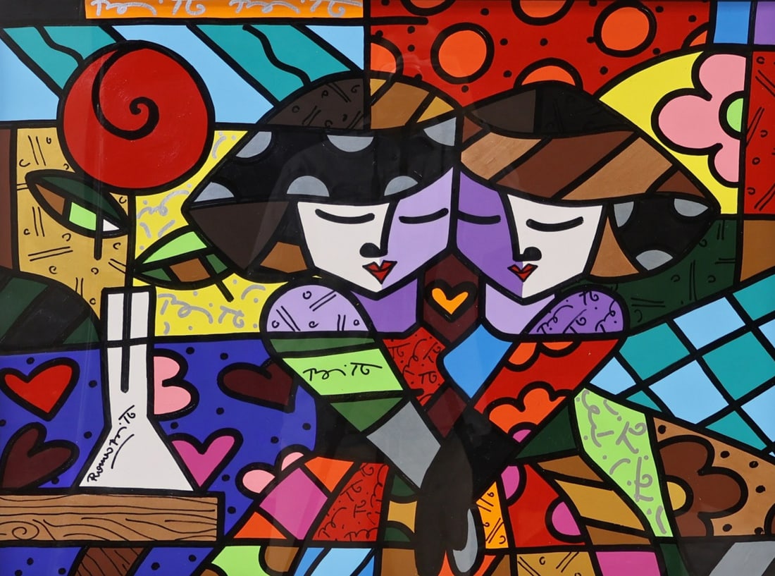 ROMERO BRITTO (BRAZILIAN, b. 1963). (1 of 4)
