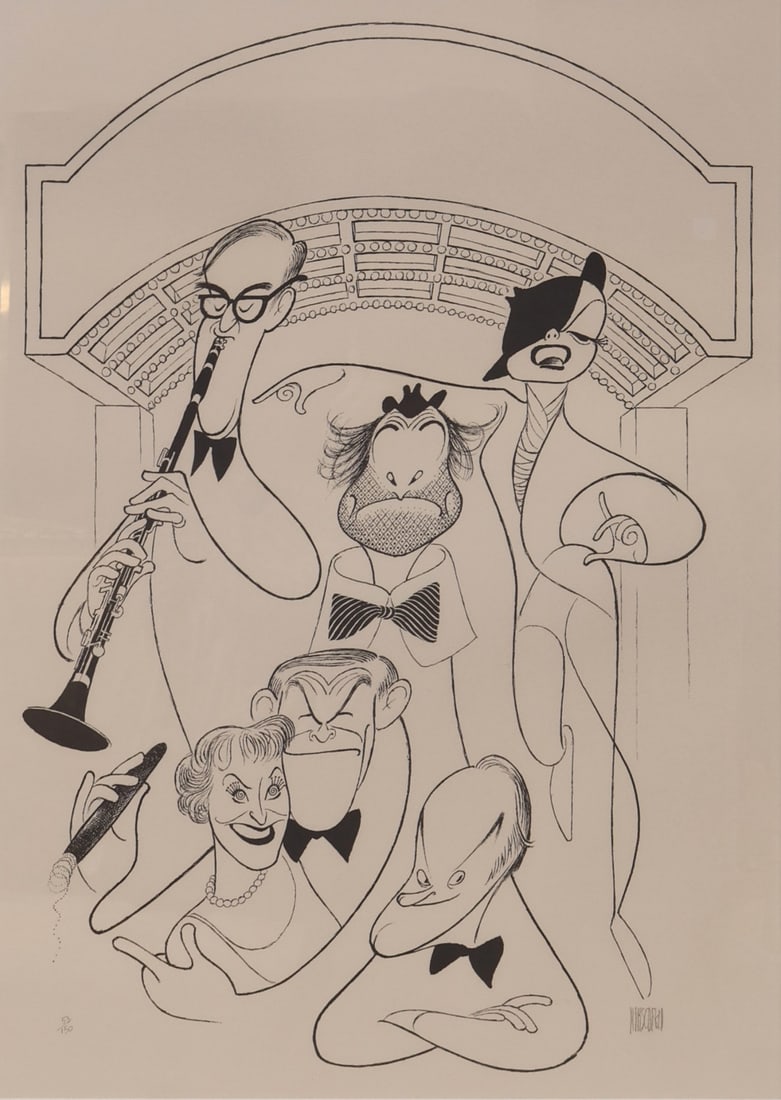 AL HIRSCHFELD (AMERICAN, 1903-2003). (1 of 5)