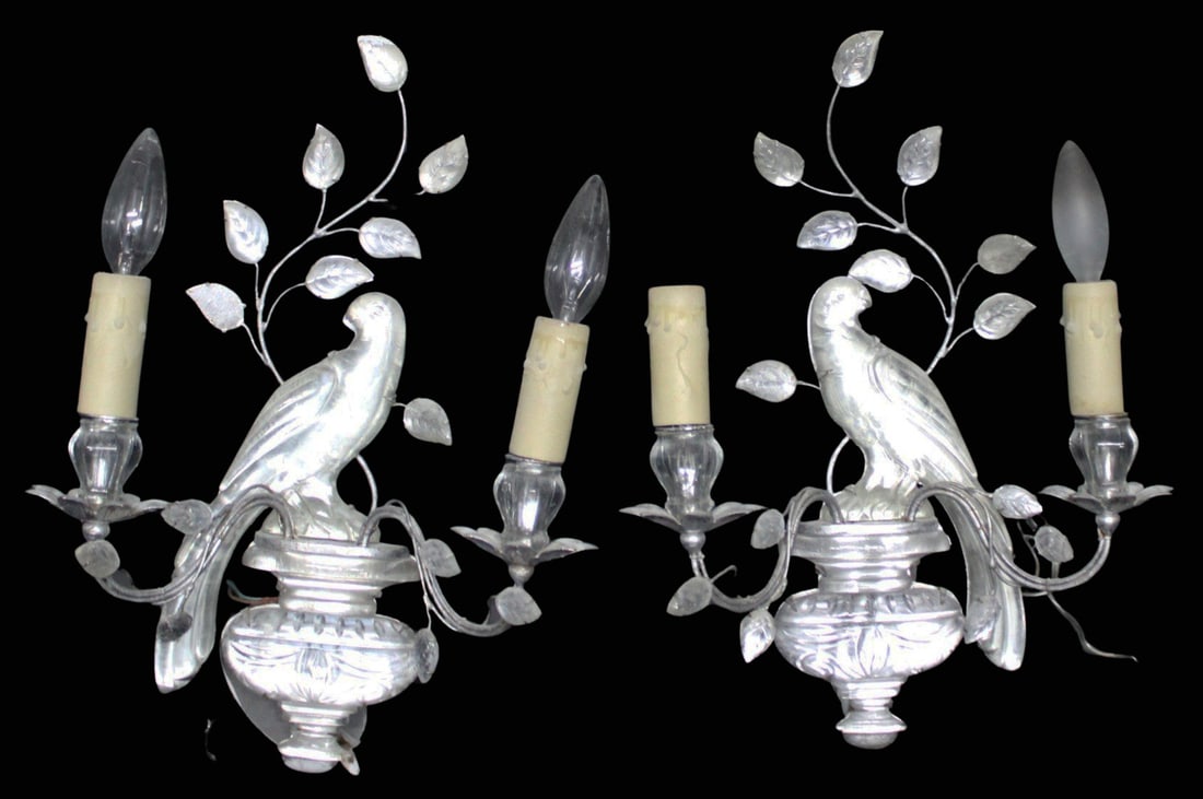 After Maison Bagues Pair of Mirror Back Glass & (1 of 6)