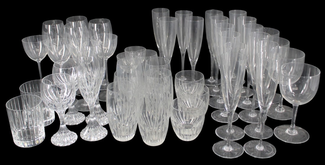 BACCARAT Large Lot Of Assorted Glasses (1 of 4)