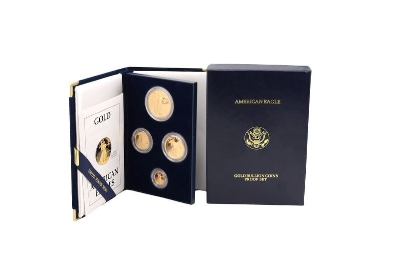 BULLION. 1989 4-Coin Proof American Eagle Gold Set (1 of 12)
