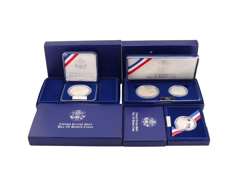 NUMISMATICS 6) 1993 S $1 50C Madison Commem Silver (1 of 12)