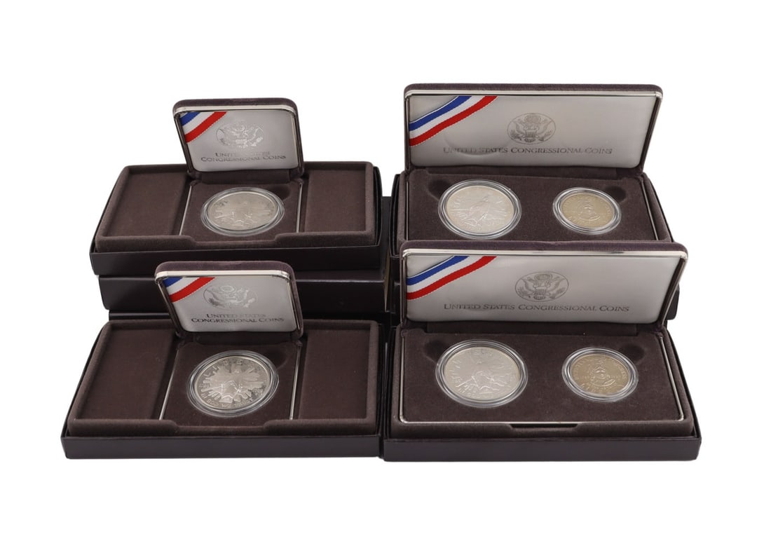 NUMISMATICS. 1989 $1 & 50c Commem Congressional (1 of 10)