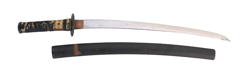 MILITARIA. Signed Japanese Wakizashi Sword. (1 of 20)