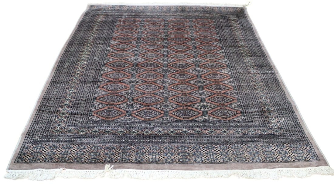 Vintage And Finely Hand Knotted Bokhara Carpet (1 of 8)