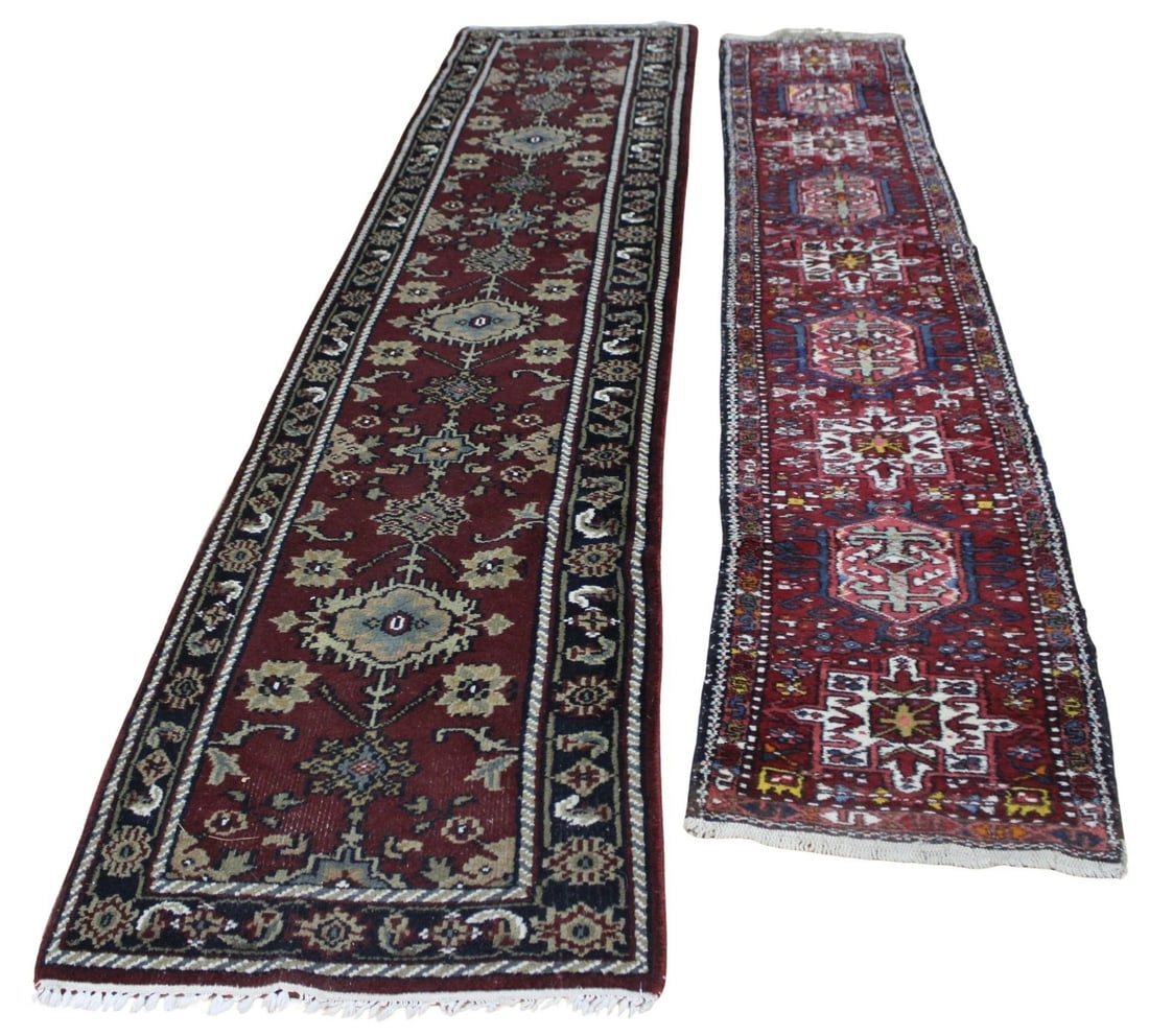 2 Vintage And Finely Hand Knotted Runners. (1 of 12)