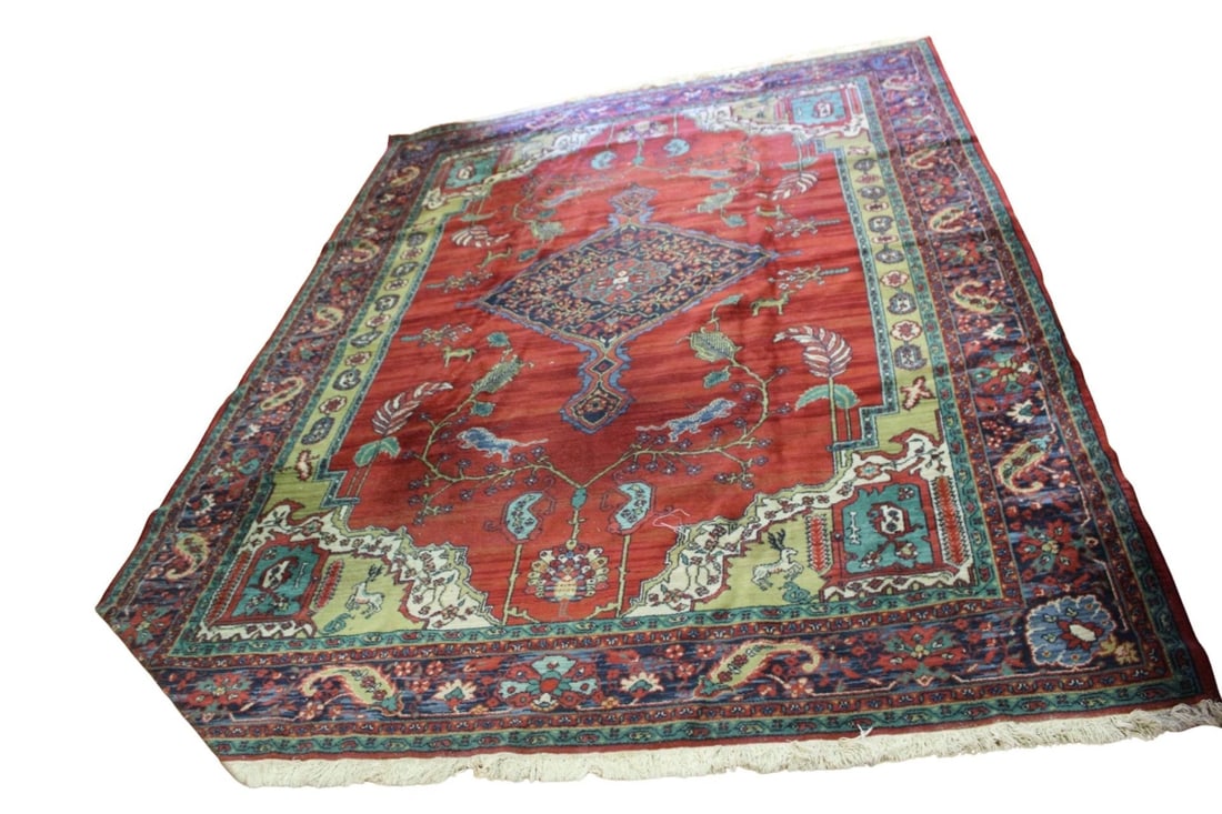 Vintage And Finely Hand Knotted Carpet. (1 of 7)