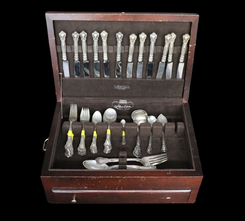 STERLING. Gorham Chantilly Sterling Flatware (1 of 13)