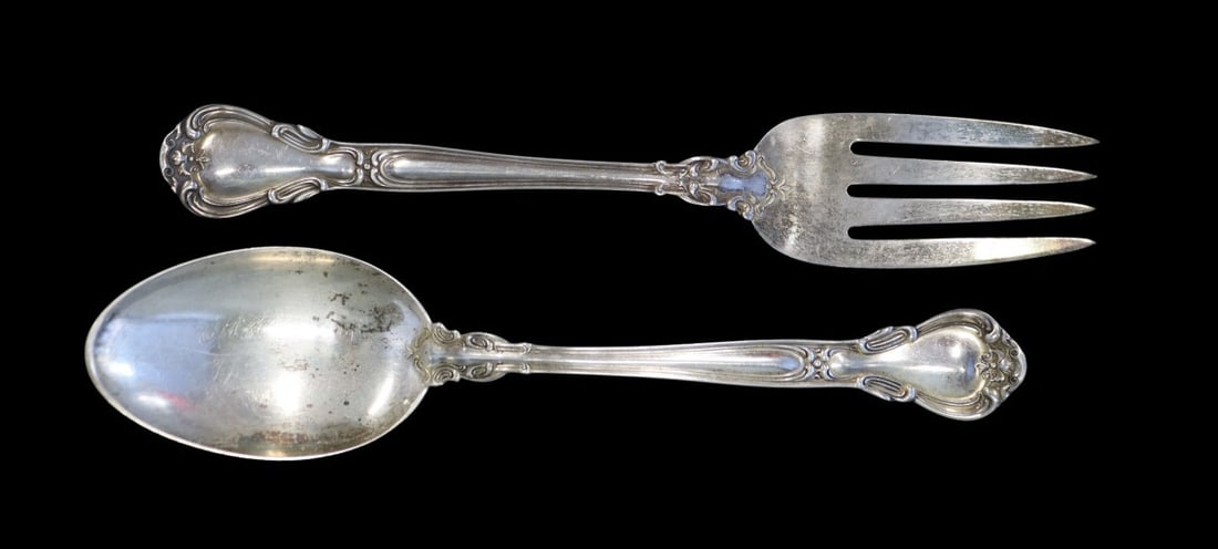 STERLING. Gorham Chantilly Sterling Flatware - 9