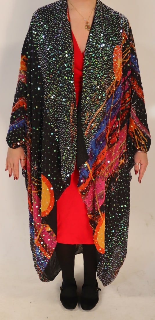 COUTURE. Stephen Burrows World Celestial Robe - 7