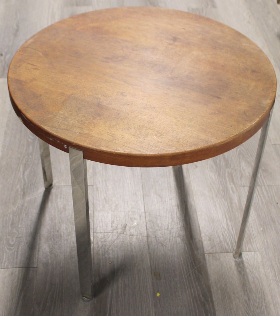 Midcentury Chrome Legged Table . (1 of 3)