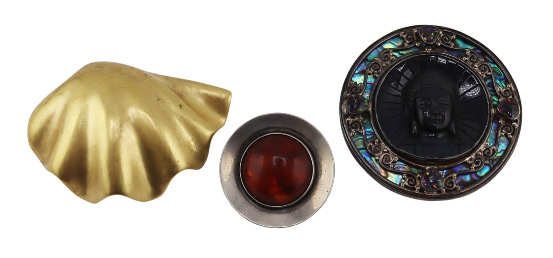 JEWELRY. Brooch Grouping Inc. Muehling. (1 of 9)