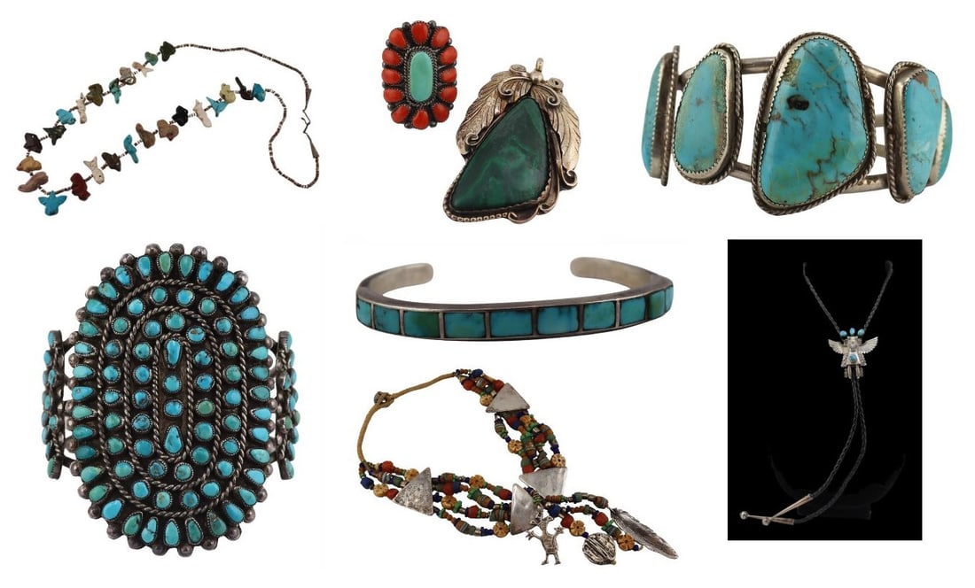 JEWELRY. Collection of SW Jewelry Inc. Turquoise. (1 of 15)