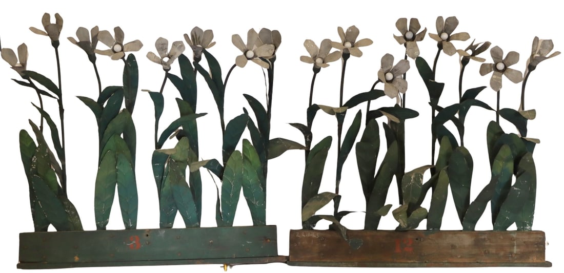 A Pair of Tole Flower Lights from the Lyric Opera (1 of 14)