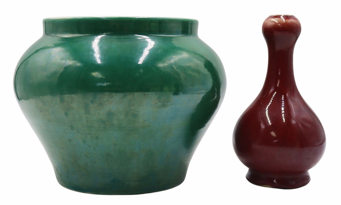 Chinese Green and Red Glazed Ceramics. (1 of 12)