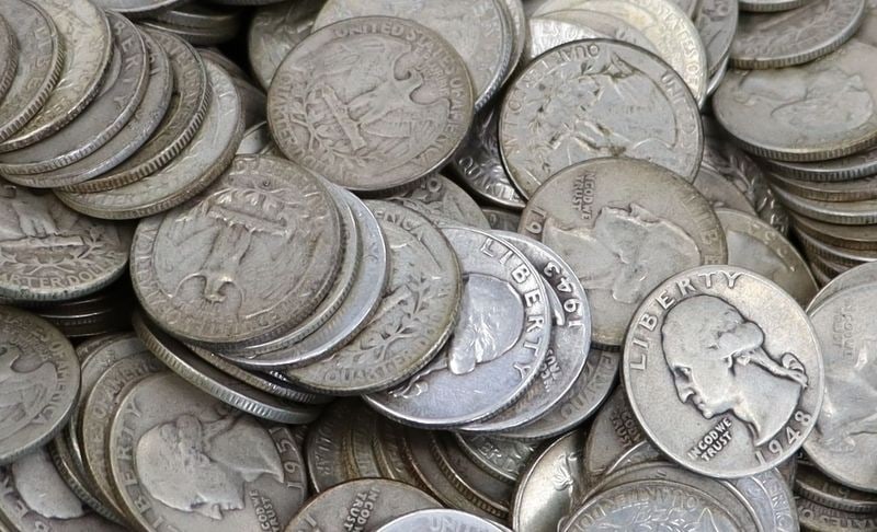 BULLION. Junk Silver Constitutional Silver Hoard.: $178.20 face value of 40%, and 90% FULL DATE junk silver. Comprised of (21) $10.50 face value 90% silver circulated assorted full date (1916-1947) Walking Liberty half dollars; (30) $15.00 face value