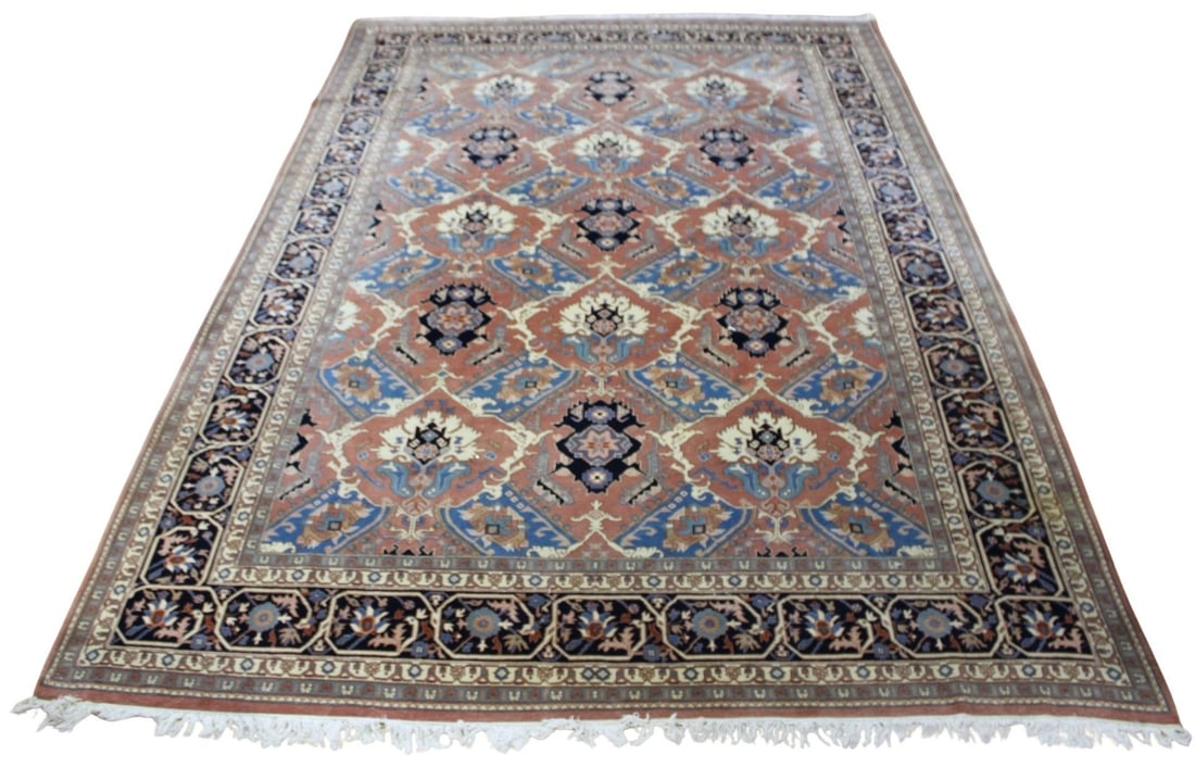 Vintage & Finely Hand Knotted Serapi Style Carpet.: Large with great colors and pattern. From an East 722 st, NYC estate. - Dimensions: 11ft x 6ft.