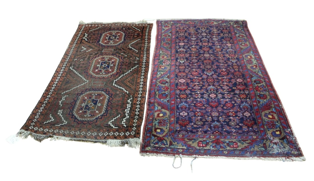 2 Antique And Finely Hand Knotted Carpets (1 of 11)