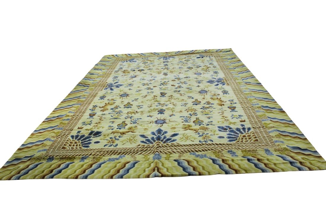 Vintage Palace Size Finely Hand Knotted Peking.: Originally purchased from Freeman's Auction. From a Massachusetts estate. - Dimensions: 21ft 7" x 13ft 11".