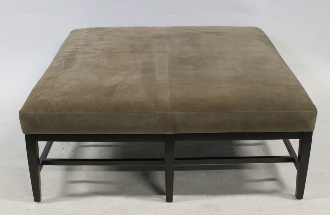 Custom Upholstered Ottoman. - 2