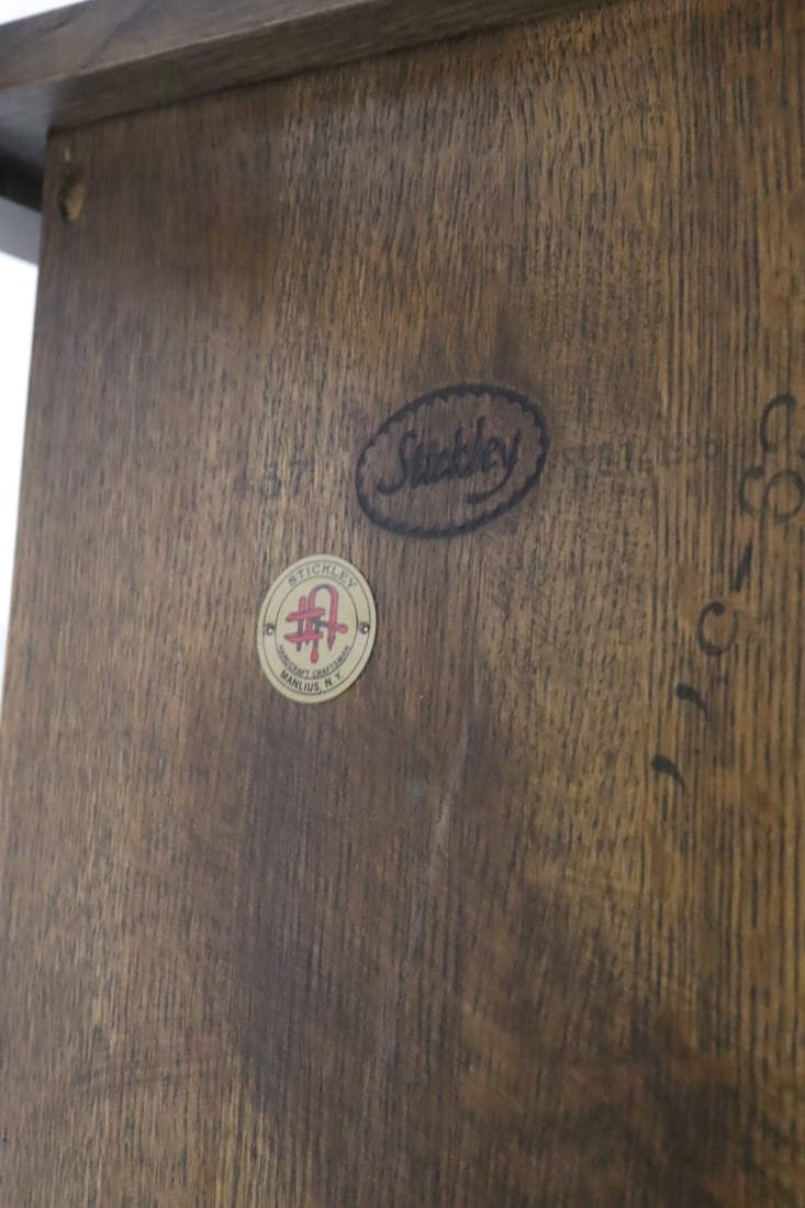 STICKLEY BY E.J. AUDI. Tile-Top Table - 5