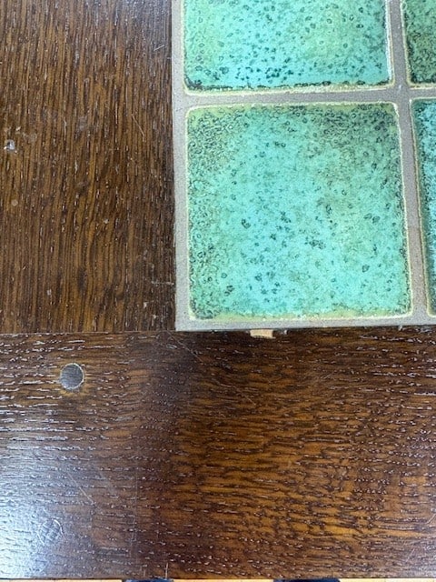 STICKLEY BY E.J. AUDI. Tile-Top Table - 6