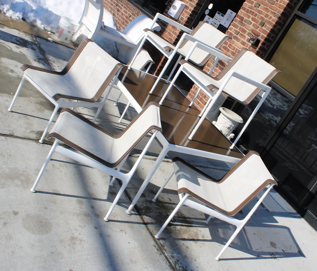 Richard Schultz Dining Table and 6 Chairs. - 3