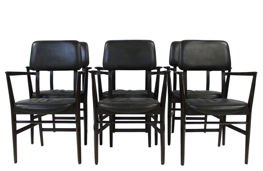 6 Midcentury Arm Chairs. (1 of 8)
