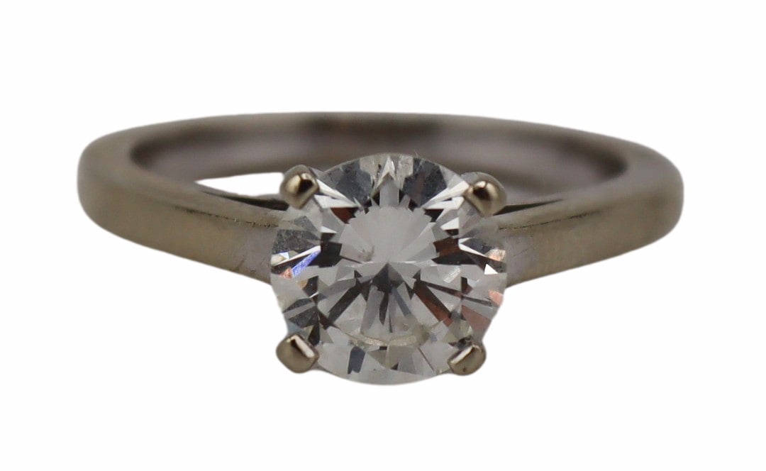 JEWELRY. 13.5kt Gold and RBC Diamond Ring. (1 of 6)