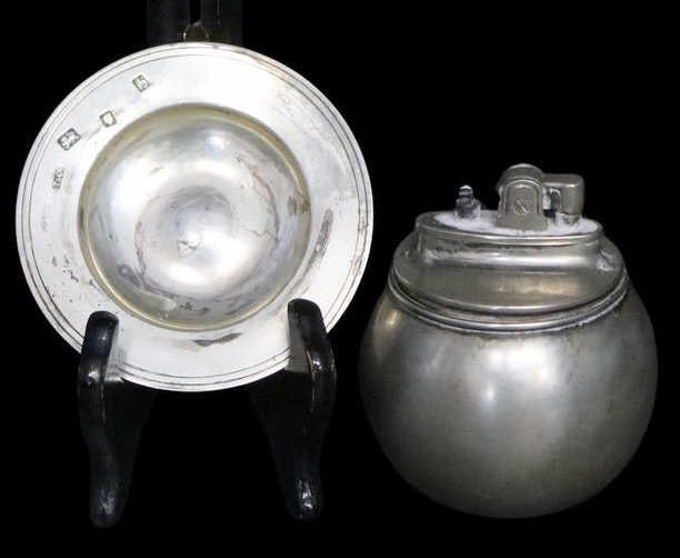 STERLING. English Tiffany & Co. Witchball & Armada (1 of 8)